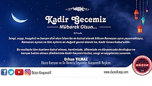ORHAN YILMAZ KADİR GECENİZİ KUTLAR