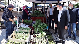 VALİ ATAY, PAZARYERLERİNDE DENETİME ÇIKTI