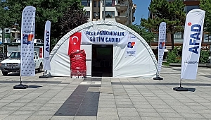 ANITPARK'TA AFET EĞİTİM ÇADIRI AÇILDI