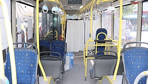 BELEDİYE OTOBÜSÜ AŞI ARACINA DÖNDÜRÜLDÜ