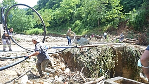 CUMAYERİ'NDE YARALAR SARILMAYA BAŞLANDI