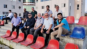 İYİ PARTİLİLER DÜZCESPOR'UN İDMANINI İZLEDİ
