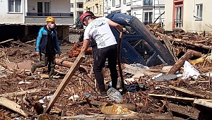 DÜZCE EKİPLERİ SEL BÖLGESİNDE