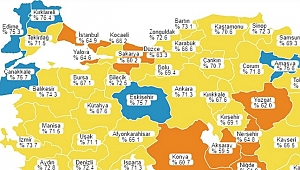 DÜZCE İKİNCİ AŞIDA TURUNCU BÖLGEDE
