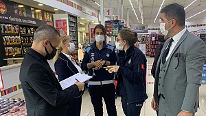 ZABITA EKİPLERİ MARKETLERDE DENETİM YAPTI