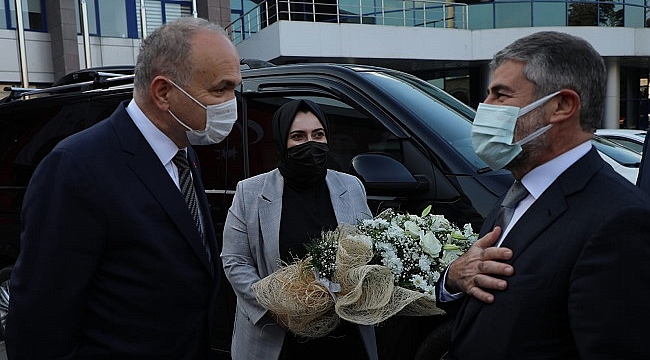 BAŞKAN ÖZLÜ, BAKAN YARDIMCISINI AĞIRLADI