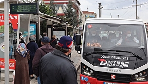 DÜZCE'DE TOPLU TAŞIMADA REKOR