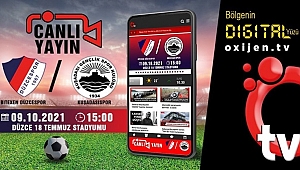 DÜZCESPOR-KUŞADASI MAÇI OXİJEN TV'DEN CANLI YAYINLANACAK