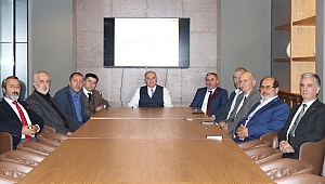 FARUK ÖZLÜ, İL BAŞKANLARIYLA BULUŞTU