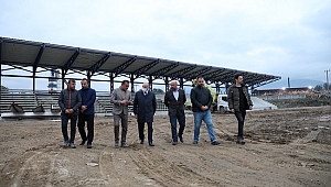 ÖZLÜ, YEDEK STAT VE TRİBÜN YAPIM ÇALIŞMALARINI İNCELEDİ