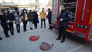 ÜNİVERSİTEDEN İTFAİYEYE TEKNİK GEZİ