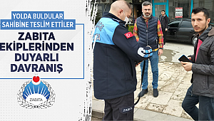 ZABITA YOLDA CÜZDAN BULDU, SAHİBİNİ SEVİNDİRDİ