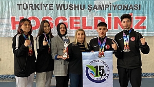 DÜZCE ÜNİVERSİTESİ WUSHU TURNUVASINDA 3'ÜNCÜ OLDU