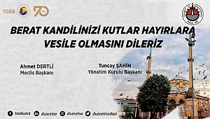 TSO BERAT KANDİLİNİZİ KUTLAR