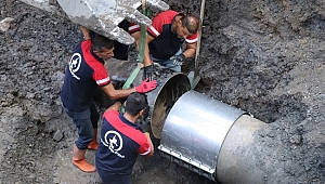 ÇÖKEN İÇME SUYU HATTI YENİLENİYOR