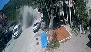 ÇİMENTO KAMYONLARI ÇEVREYİ KİRLETİYOR
