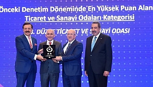 DÜZCE TSO'YA BAŞARI VE PRESTİJ ÖDÜLÜ