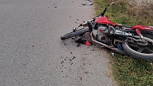 KARACA'DA MOTOSİKLET KAZASI:1 ÖLÜ