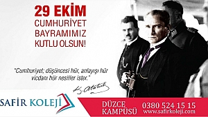 SAFİR KOLEJİ'NDEN CUMHURİYET BAYRAMI KUTLAMASI