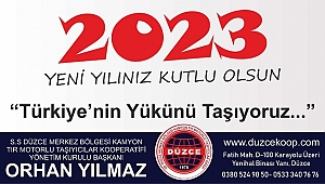 KAMYONCULAR KOOPERATİFİ YENİ YILINIZI KUTLUYOR