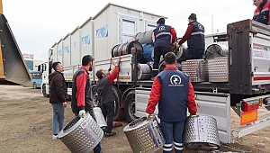ÇAMAŞIRHANE, DUŞ, TUVALET VE SOBALAR YOLA ÇIKTI