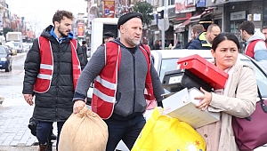 DÜZCE TEK YÜREK OLDU, YARDIMA KOŞTU