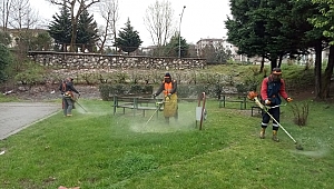 DÜZCE PARKLARINDA YAZ HAZIRLIKLARI BAŞLADI