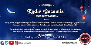 ORHAN YILMAZ KADİR GECENİZİ KUTLUYOR