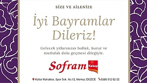 SOFRAM KEBAP RAMAZAN BAYRAMINIZI KUTLAR