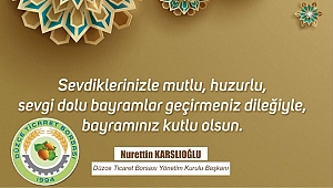 NURETTİN KARSLIOĞLU KURBAN BAYRAMINIZI KUTLAR