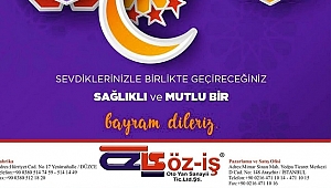 ÖZ-İŞ KURBAN BAYRAMINIZI KUTLAR