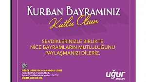 UĞUR OKULLARI KURBAN BAYRAMINIZI KUTLAR
