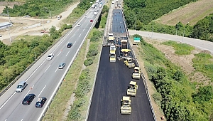DİKKAT! OTOYOLDA GÖLYAKA-GÜMÜŞOVA ARASI TRAFİK 6 GÜN TEK ŞERİT