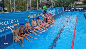 AKÇAKOCA'YA PORTATİF YÜZME HAVUZU