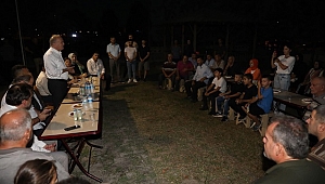 BAŞKAN ÖZLÜ'YE MAHALLE BULUŞMALARINDA SICAK İLGİ