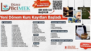 BELEDİYE MESLEK KURSLARI BAŞLIYOR