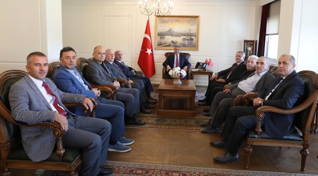 ERTAN TAŞLI VE YÖNETİMİNDEN VALİ VE EMNİYET MÜDÜRÜ'NE ZİYARET