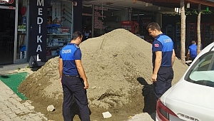KALDIRIMA KUM DÖKEN İŞYERİNE CEZA