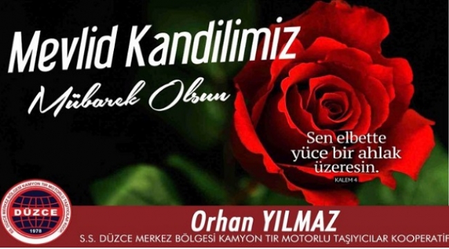 ORHAN YILMAZ'DAN MEVLİT KANDİLİ KUTLAMASI