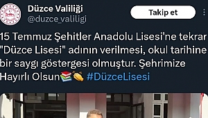 VALİLİK TEPKİLER ÜZERİNE O PAYLAŞIMI SİLDİ