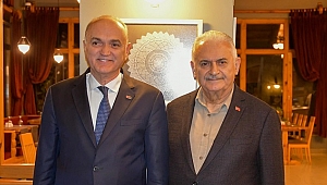 FARUK ÖZLÜ SON BAŞBAKAN YILDIRIM İLE BİR ARAYA GELDİ