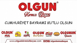 OLGUN KIRMIZI BEYAZ CUMHURİYET BAYRAMINIZI KUTLUYOR