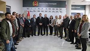 VALİ ASLAN'DAN GAZETECİLER CEMİYETİ'NE ZİYARET
