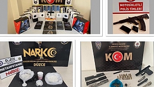 DÜZCE POLİSİ SUÇLULARA GÖZ AÇTIRMIYOR