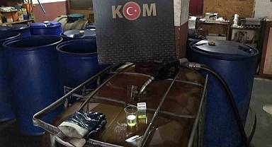 DÜZCE'DE 800 LİTRE KAÇAK MAZOT YAKALANDI