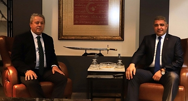 VALİ ASLAN'DAN ERTAN TAŞLI'YA ZİYARET