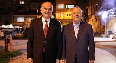 BAŞKAN ÖZLÜ, FB'NİN EFSANE BAŞKANIYLA BULUŞTU