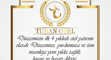 TURAN OTEL YENİ YILINIZI KUTLUYOR