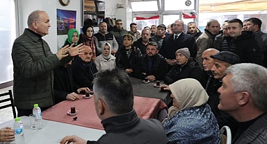 BAŞKAN ÖZLÜ'YE SEÇMENLERDEN SICAK İLGİ