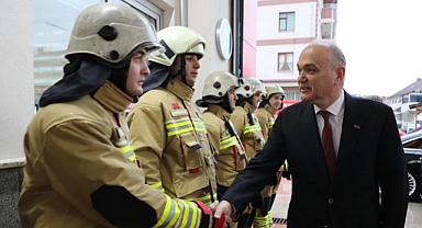 DÜZCE İTFAİYECİLERİNE ÖZEL KORUYUCU ELBİSE